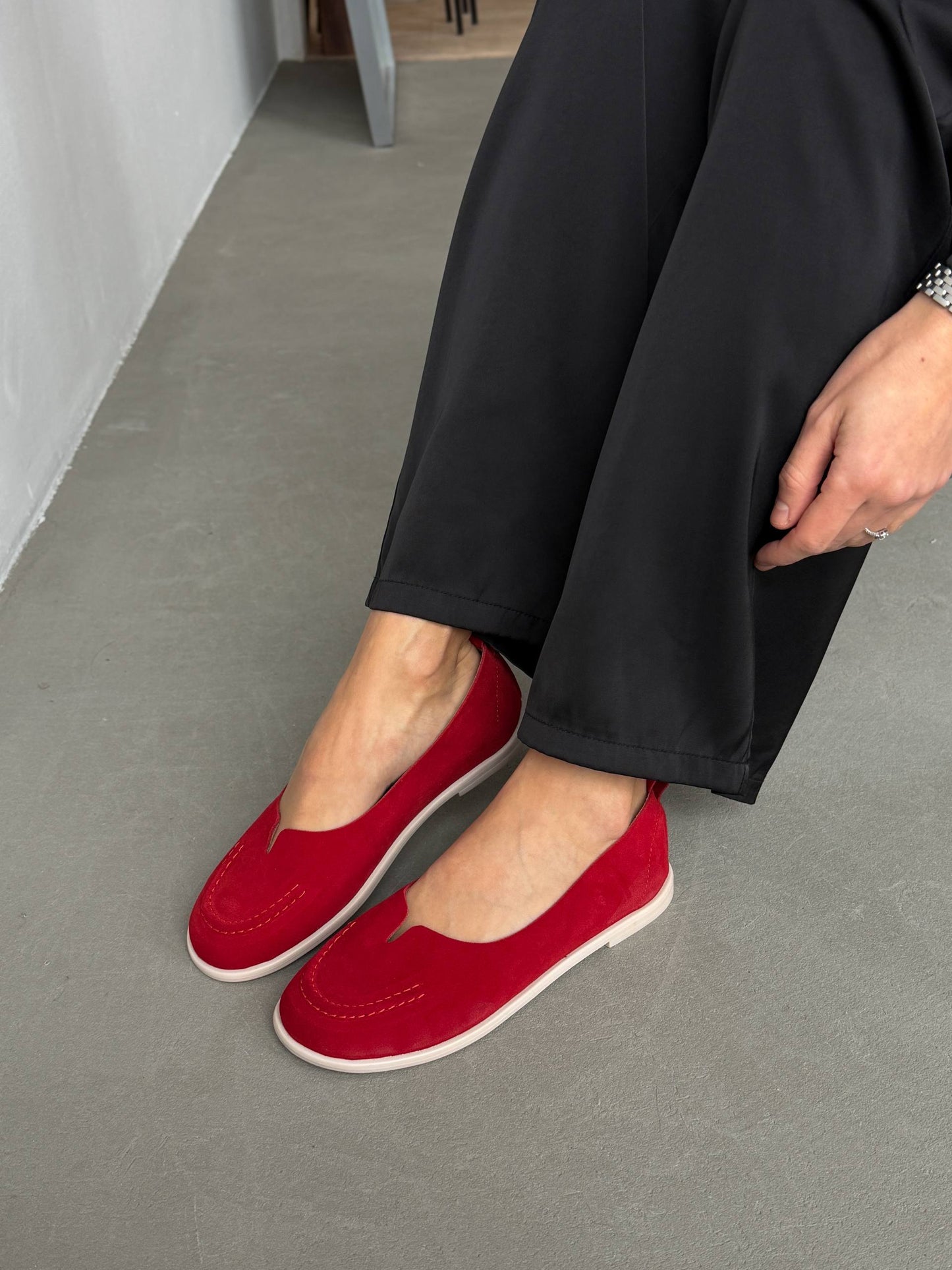Неймовірно м'які балетки barefoot, червоний