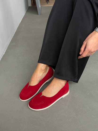 Неймовірно м'які балетки barefoot, червоний