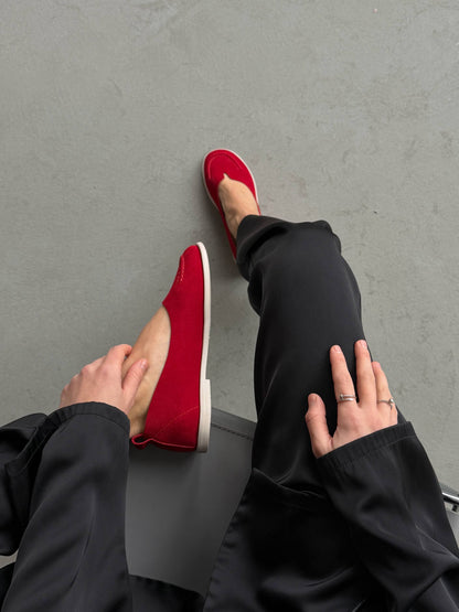 Неймовірно м'які балетки barefoot, червоний