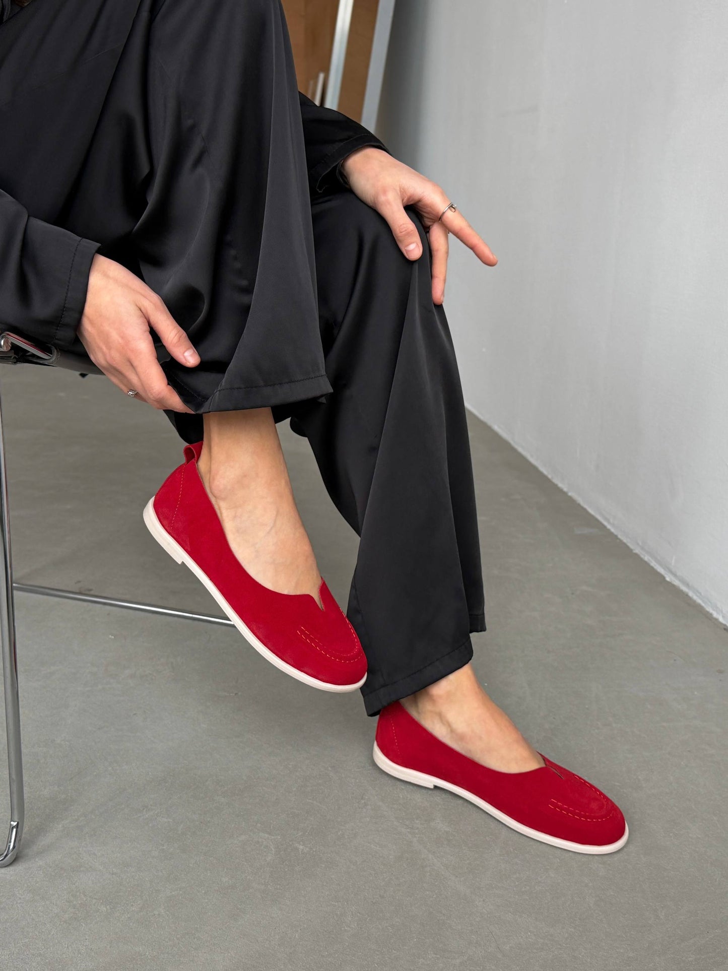 Неймовірно м'які балетки barefoot, червоний
