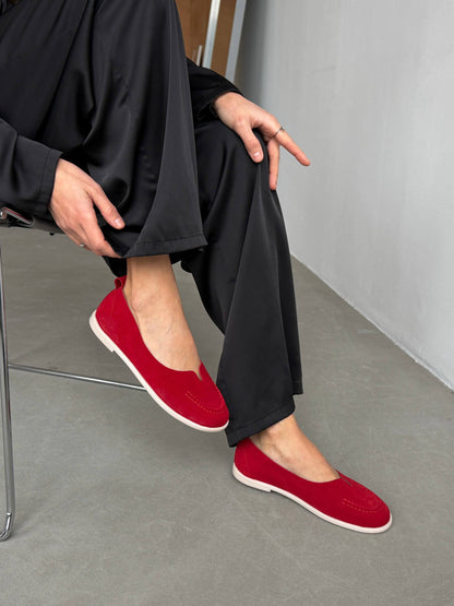 Неймовірно м'які балетки barefoot, червоний