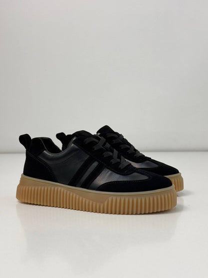 Sneakersy na wysokiej platformie, czarne