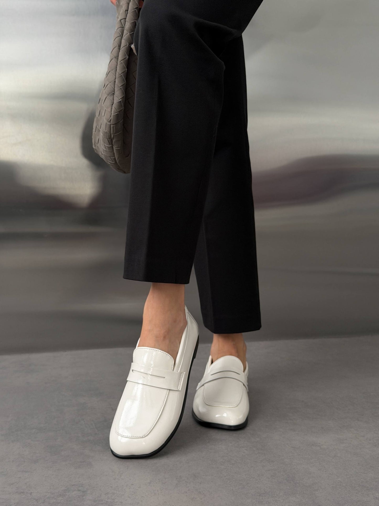 Anatomical barefoot loafers ™️ NikArt, light glossy beige