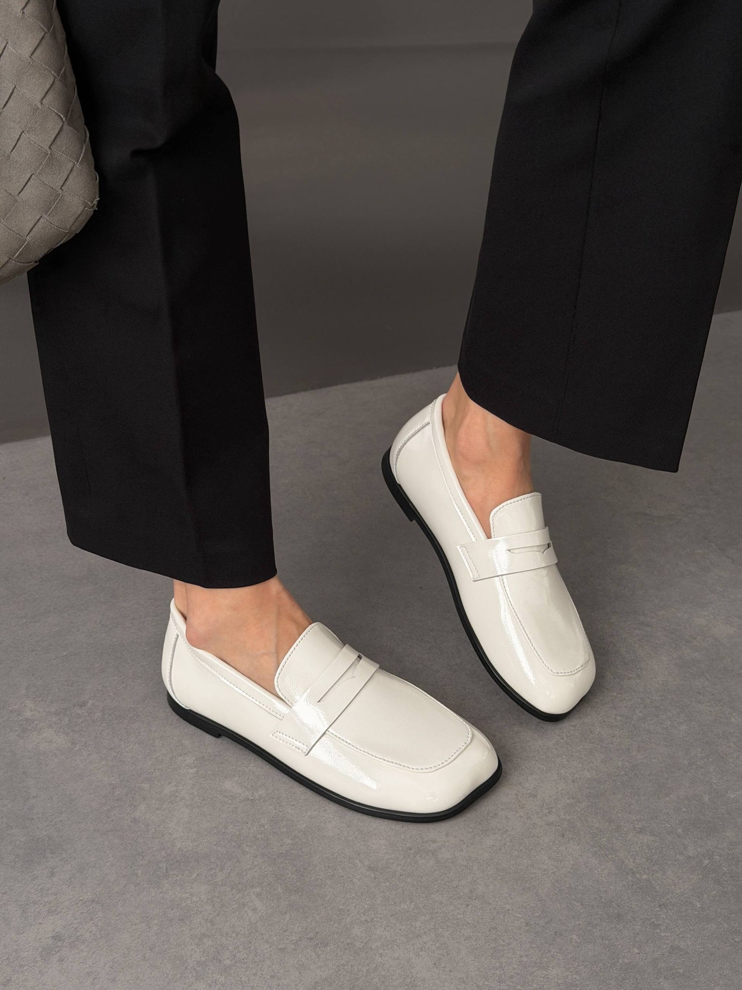 Anatomical barefoot loafers ™️ NikArt, light glossy beige