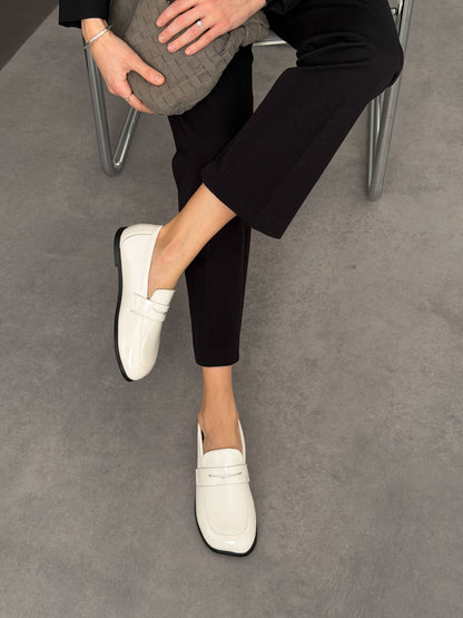 Anatomical barefoot loafers ™️ NikArt, light glossy beige