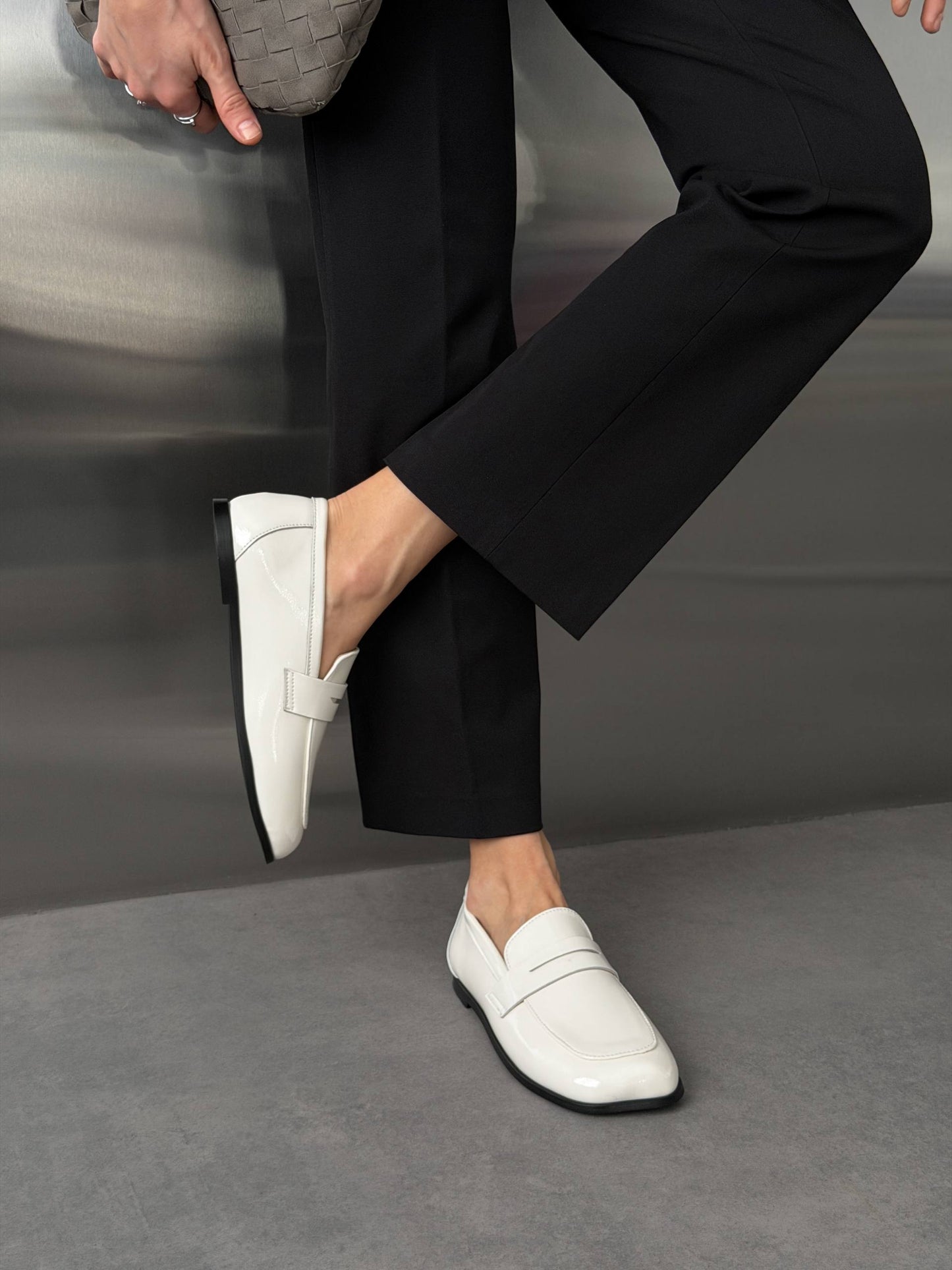 Anatomical barefoot loafers ™️ NikArt, light glossy beige