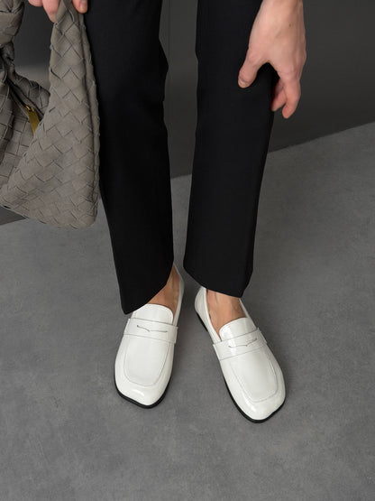 Anatomical barefoot loafers ™️ NikArt, light glossy beige