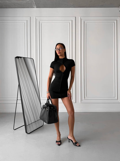 Dress with hooks