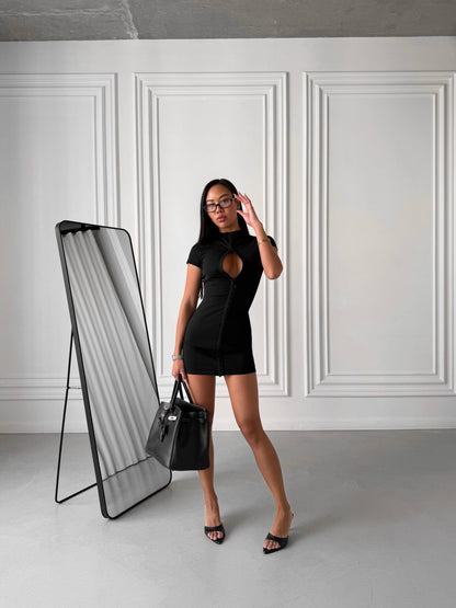 Dress with hooks