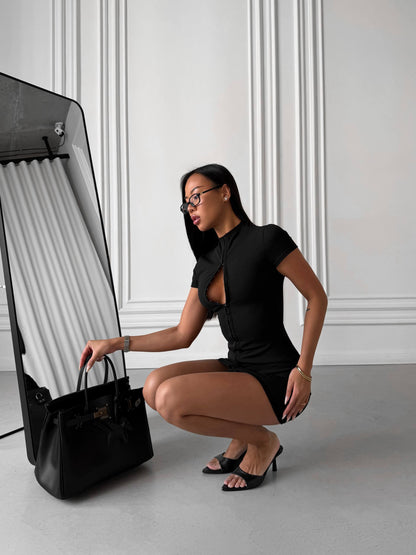 Dress with hooks