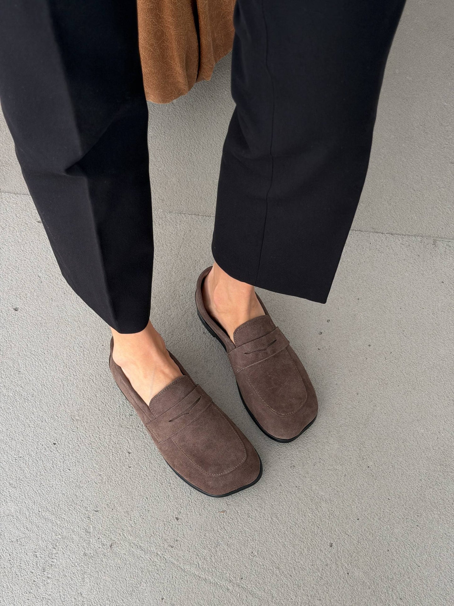 Anatomical barefoot loafers ™️ NikArt, brown suede