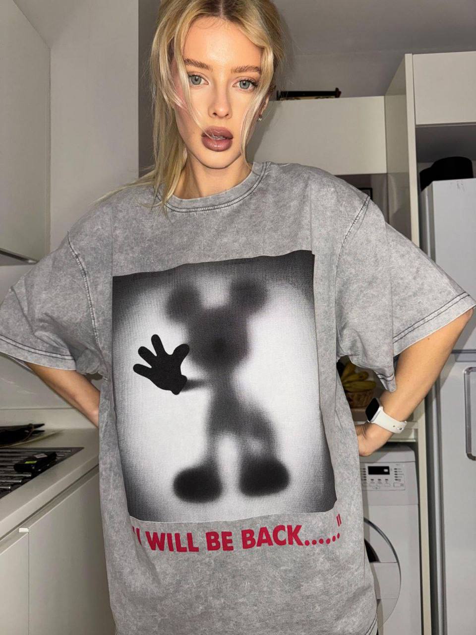 Oversized tie-dye print t-shirt (1)