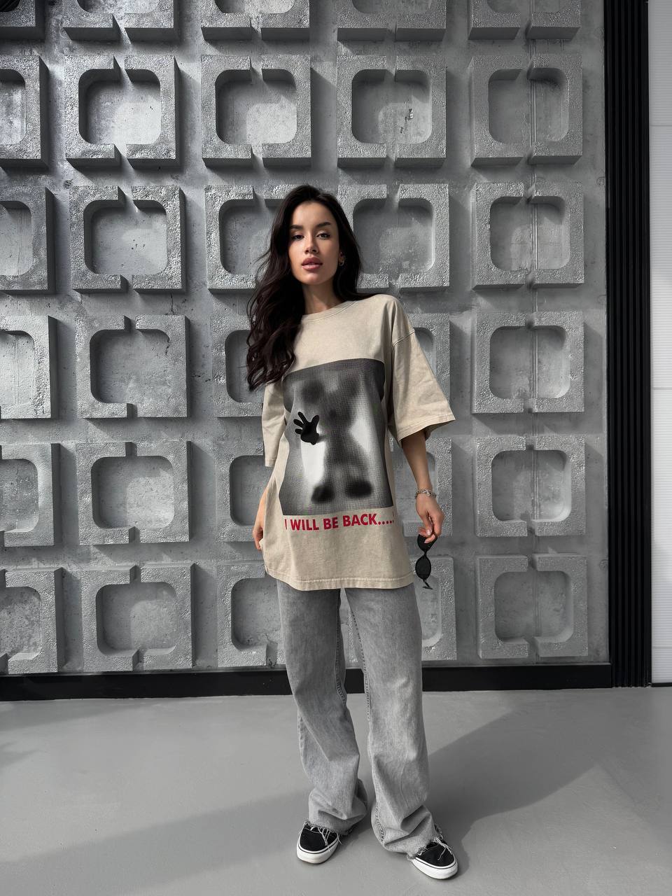 Oversized tie-dye print t-shirt (1)