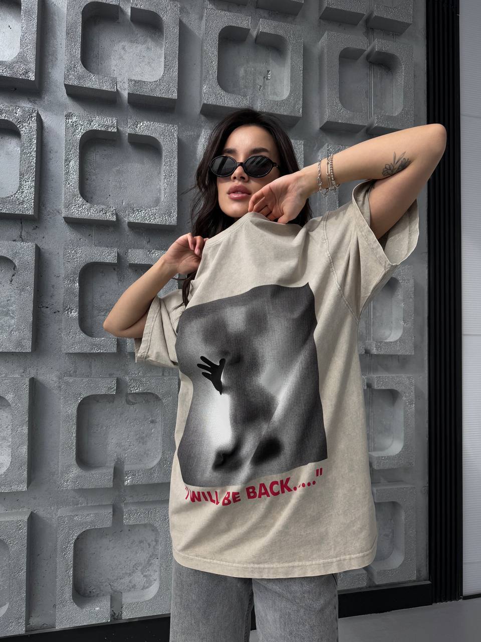 Oversized tie-dye print t-shirt (1)