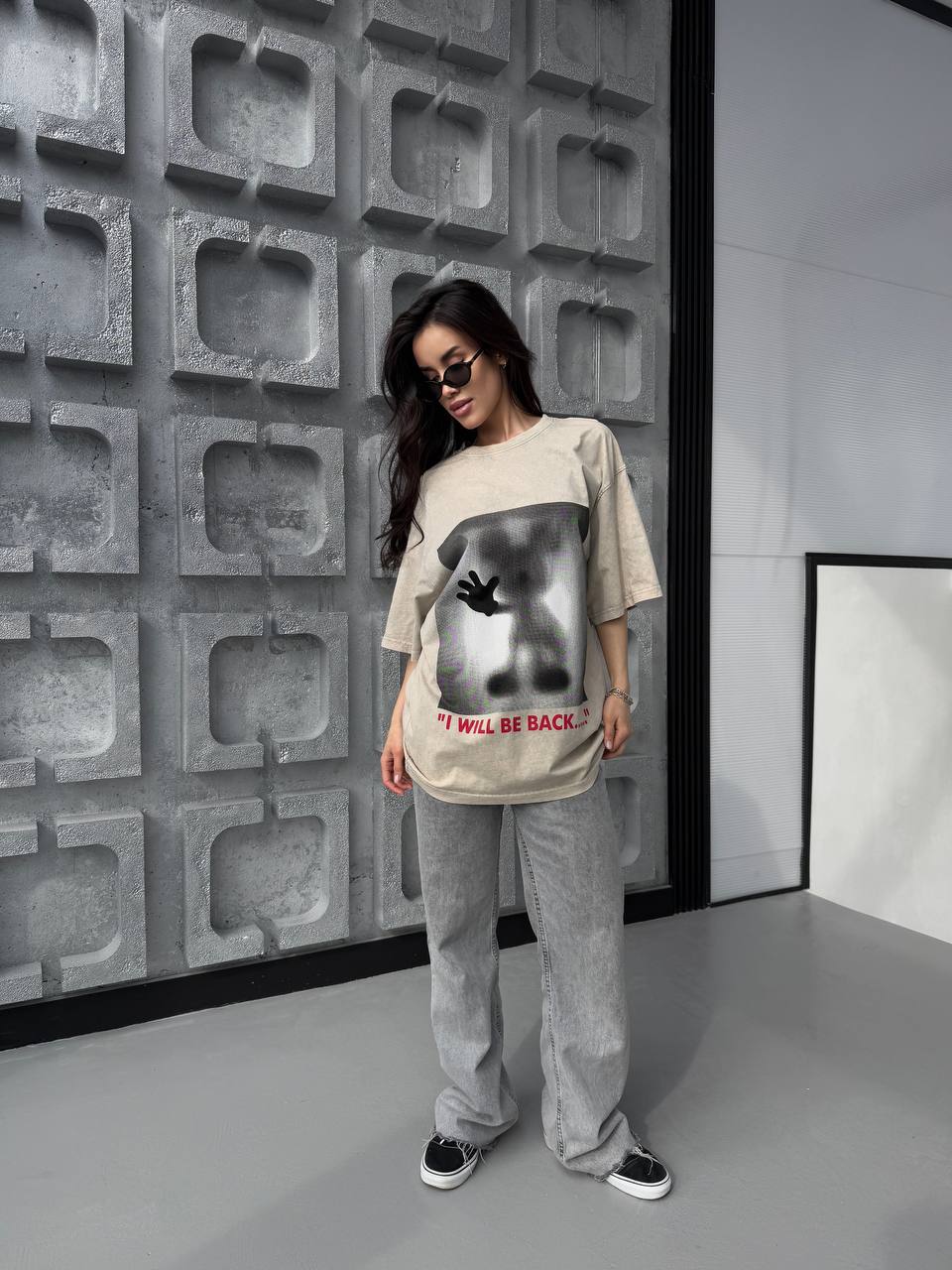 Oversized tie-dye print t-shirt (1)