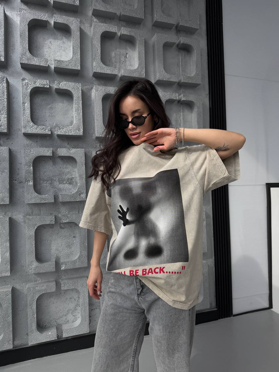 Oversized tie-dye print t-shirt (1)