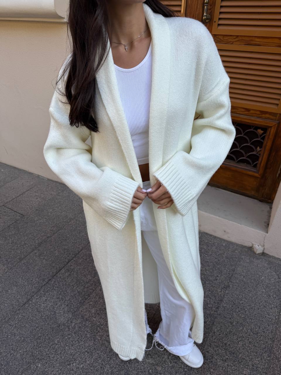 Longline cardigan