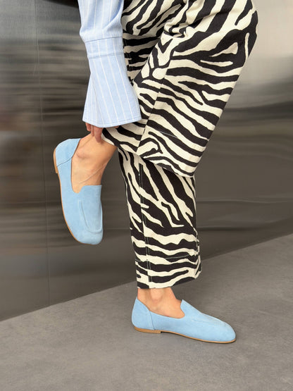 Anatomical barefoot loafers ™️ NikArt, light blue