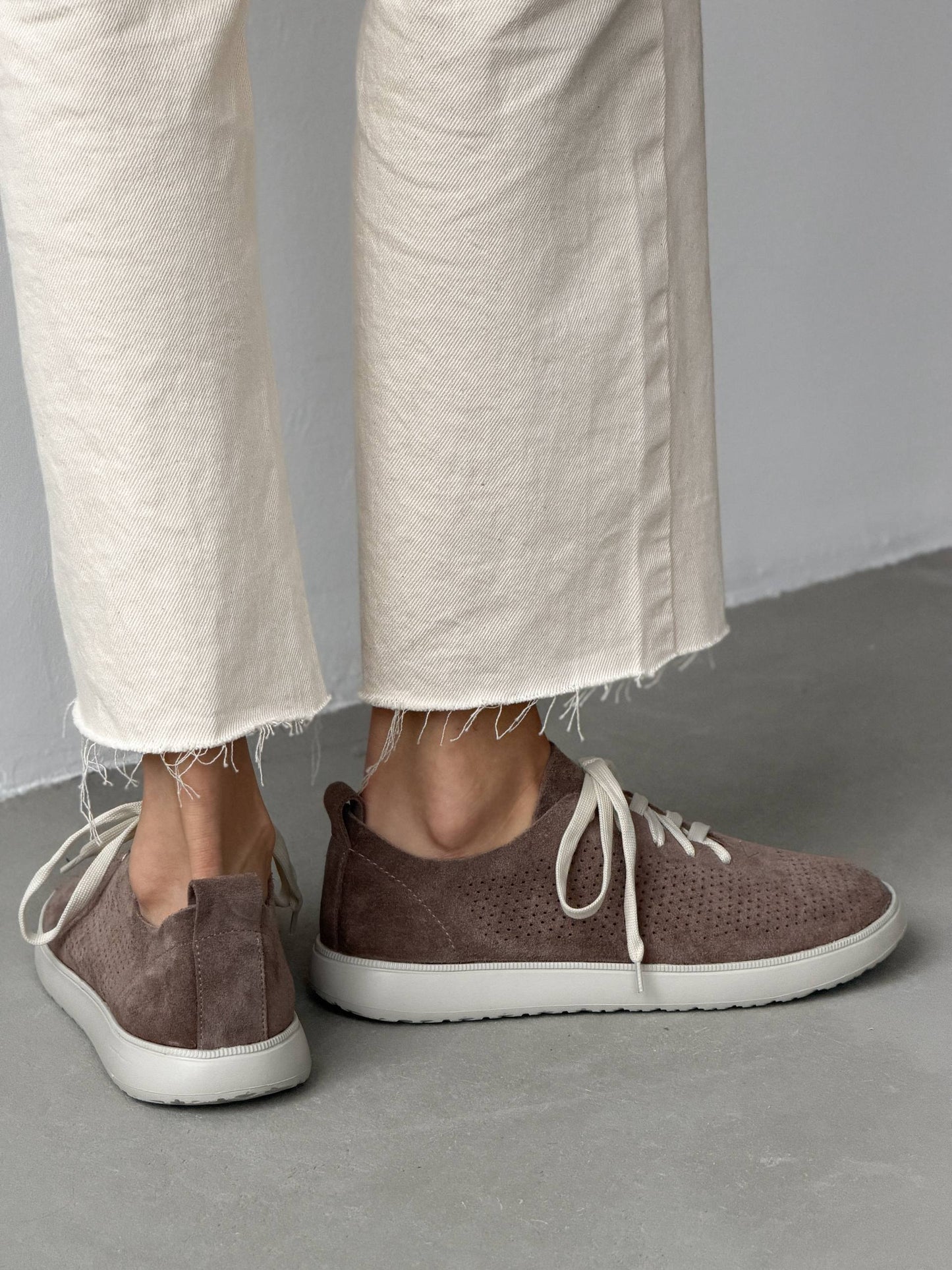 Мокасини barefoot з наскрізною перфорацією, коричневий