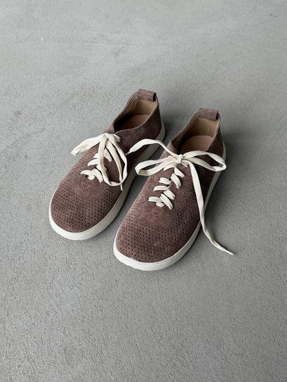 Мокасини barefoot з наскрізною перфорацією, коричневий