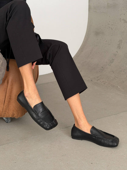 Ekskluzywne loafersy marki "Ari Andano", czarne