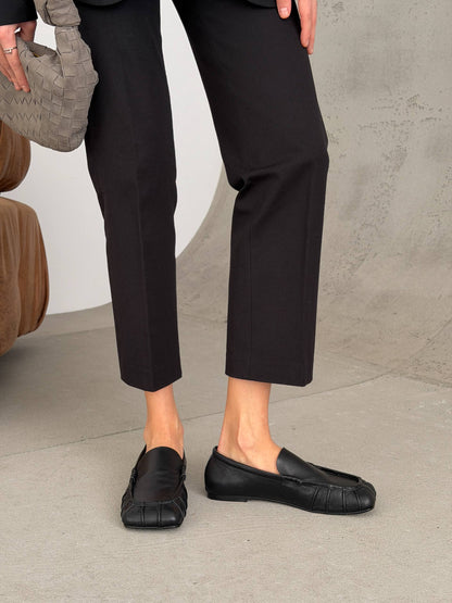Ekskluzywne loafersy marki "Ari Andano", czarne