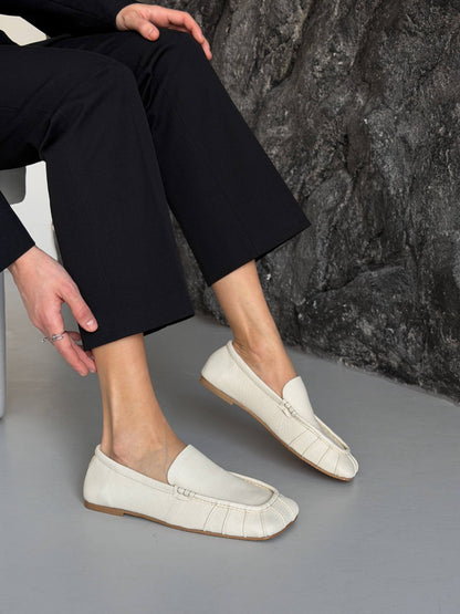 Ekskluzywne loafersy TM „Ari Andano”, jasny beż