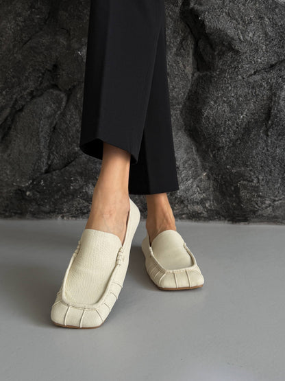 Ekskluzywne loafersy TM „Ari Andano”, jasny beż