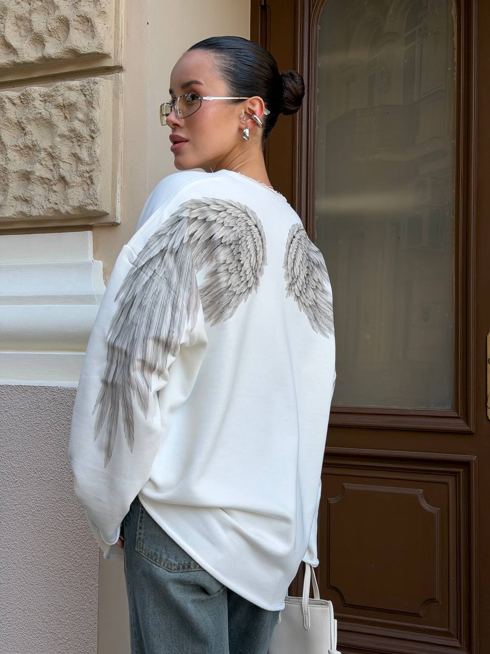 "GOD BLESS YOU" long-sleeve shirt