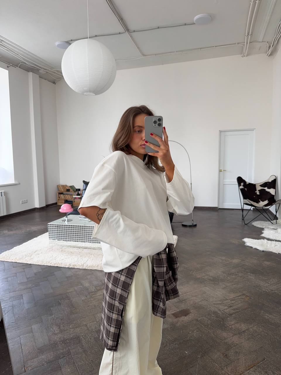 Longsleeve oversize z akcentowanymi rękawami