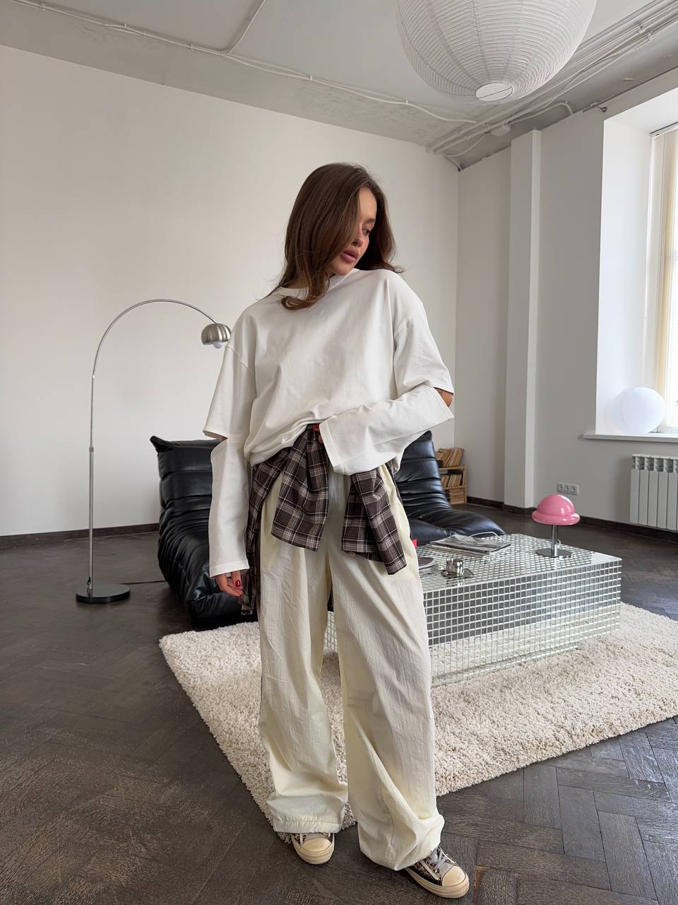 Longsleeve oversize z akcentowanymi rękawami