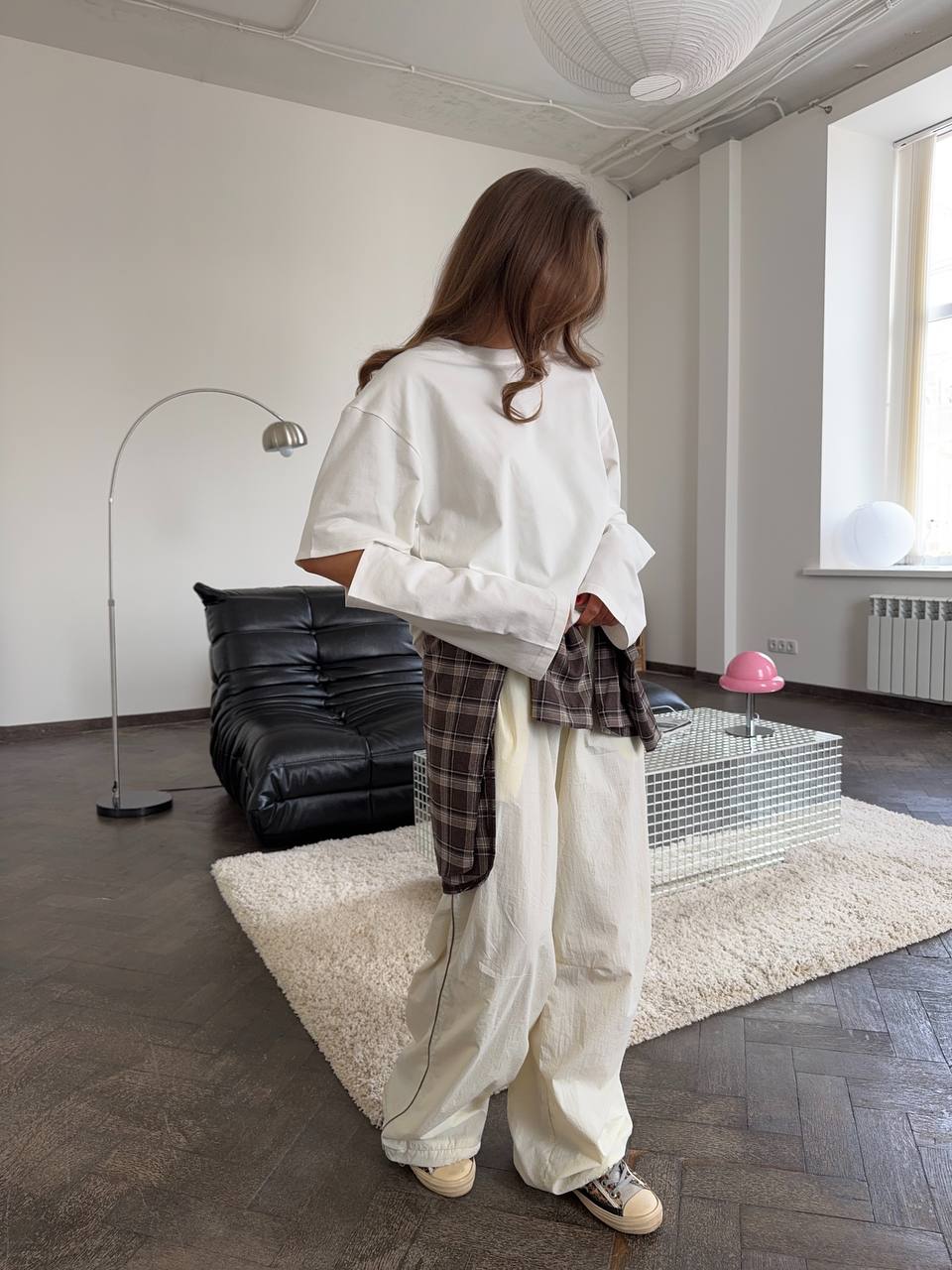 Longsleeve oversize z akcentowanymi rękawami
