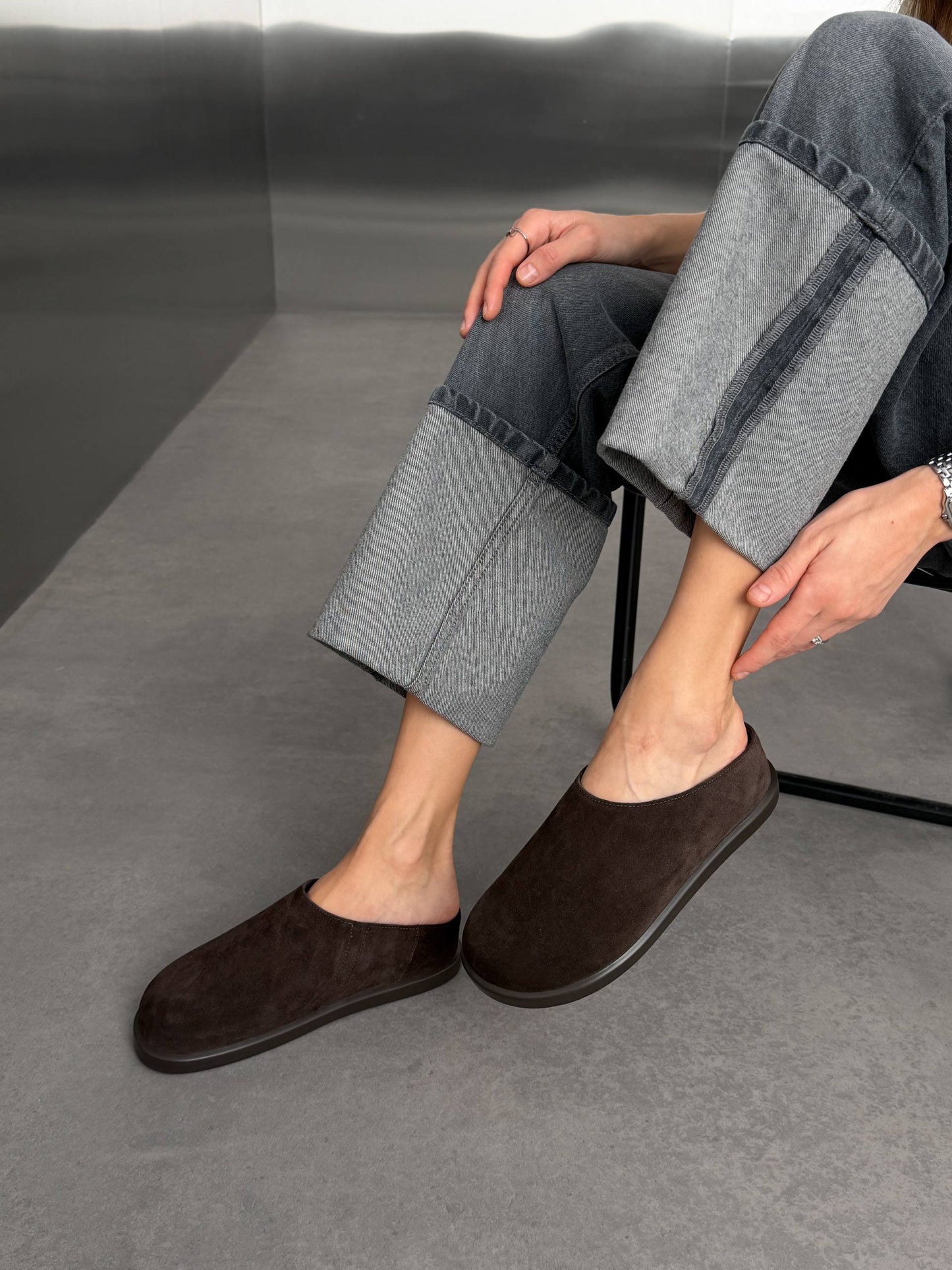 Анатомічні клоги barefoot, коричневий