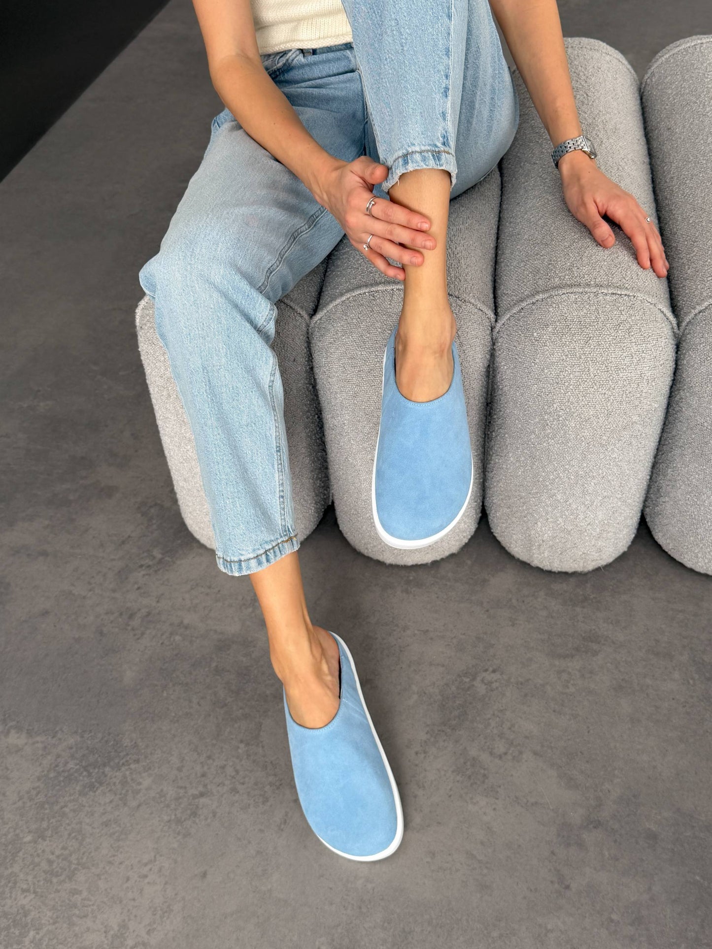 Анатомічні клоги barefoot, блакитний