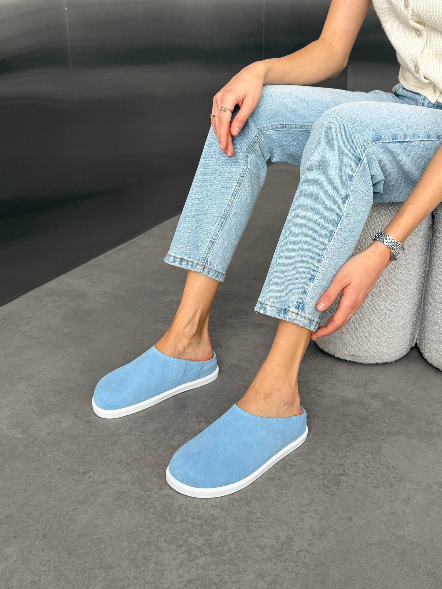 Анатомічні клоги barefoot, блакитний