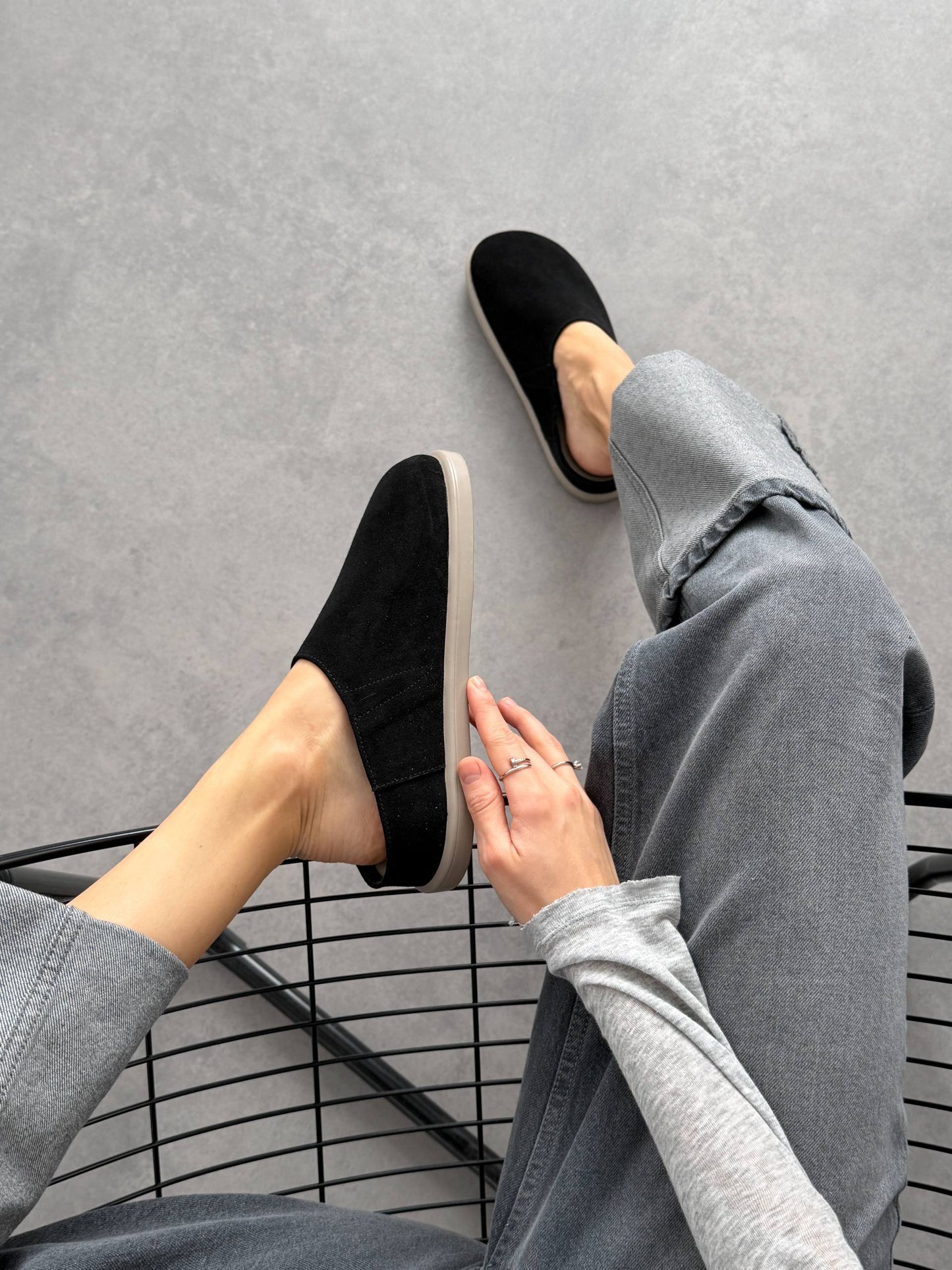 Анатомічні клоги barefoot, чорний