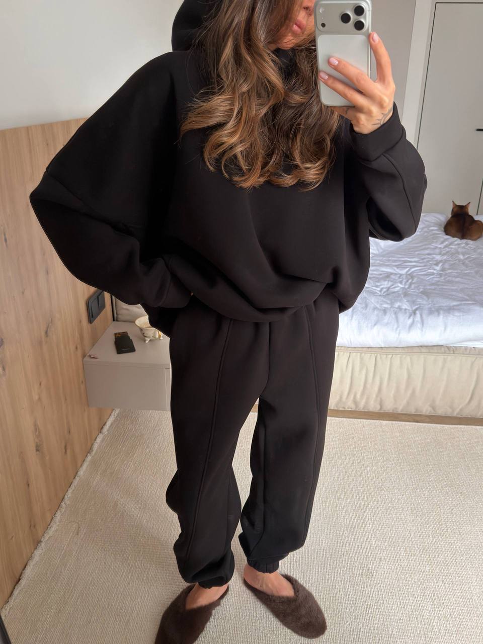 Warm suit: (hoodie and pants)