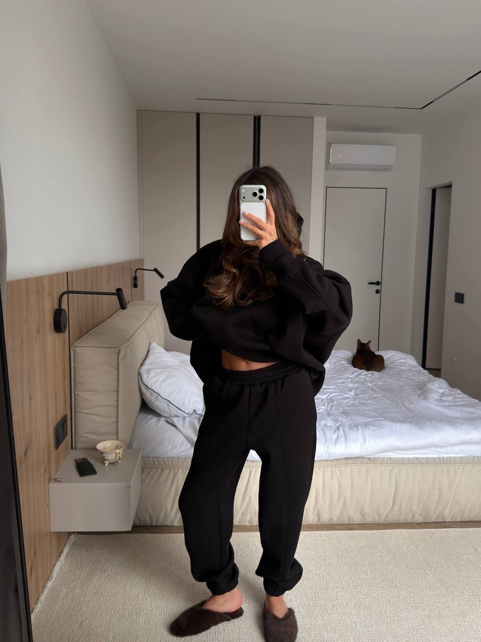 Warm suit: (hoodie and pants)