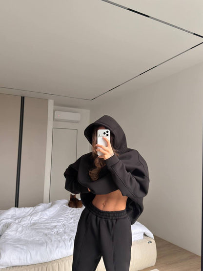 Warm suit: (hoodie and pants)