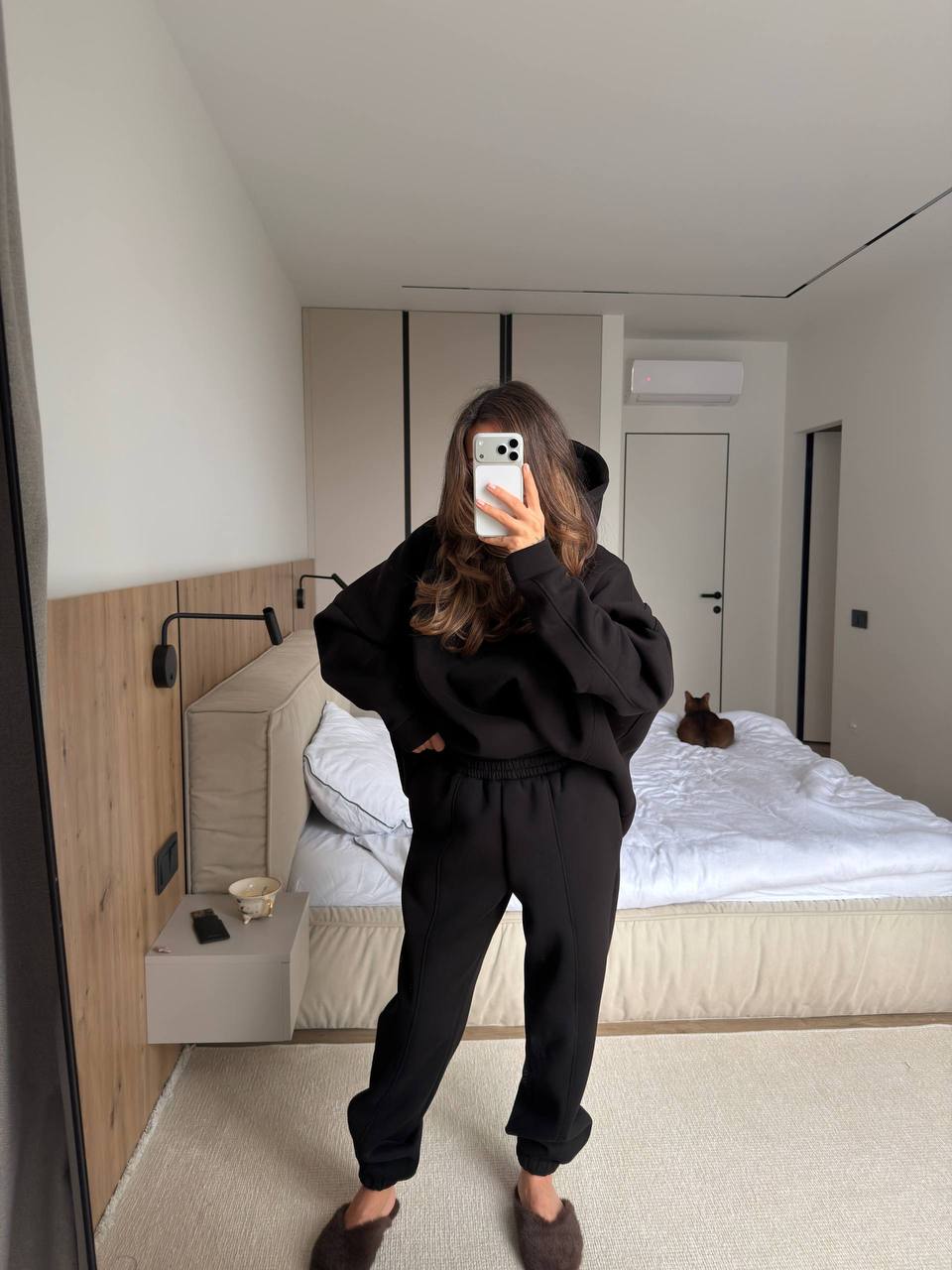 Warm suit: (hoodie and pants)