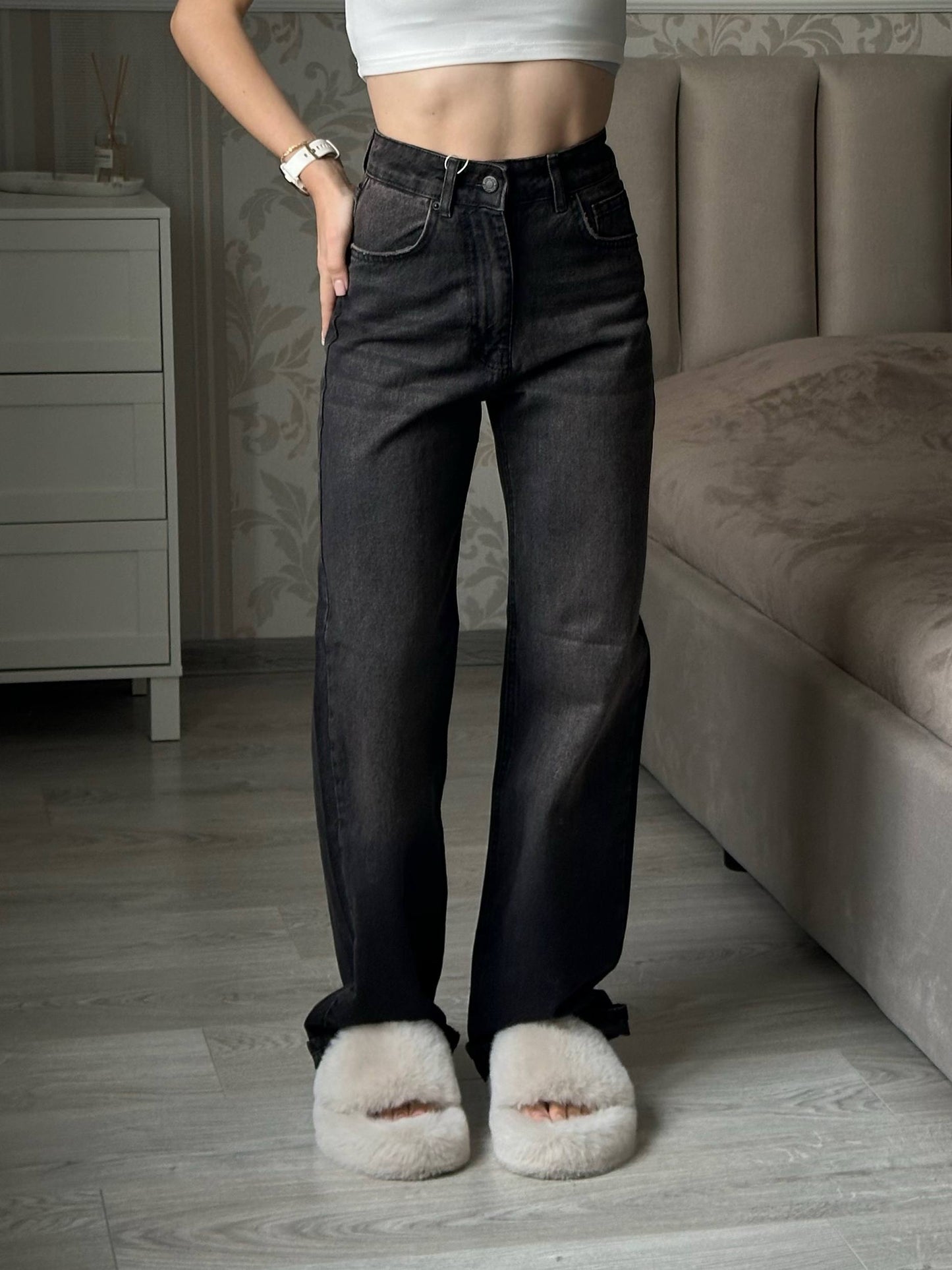 Dark brown jeans