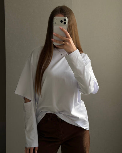 Longsleeve with accent sleeves