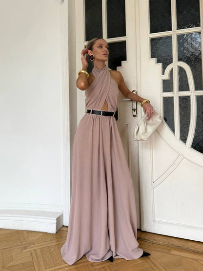 Stylish jumpsuit + belt