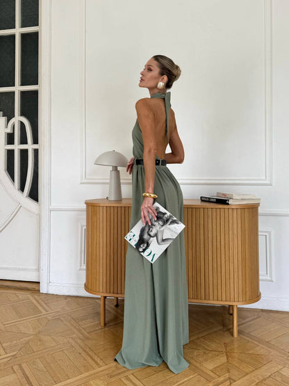 Stylish jumpsuit + belt