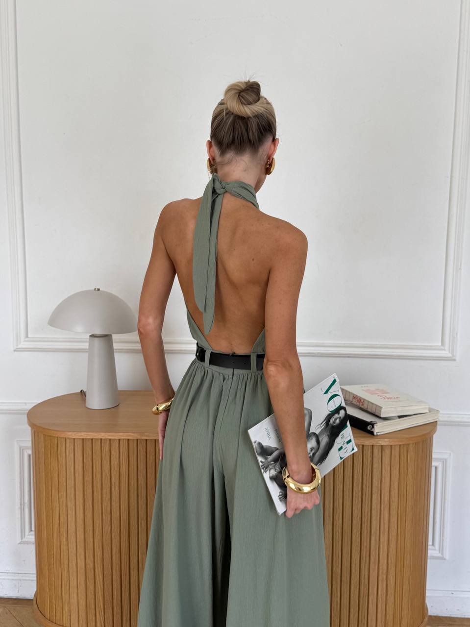 Stylish jumpsuit + belt