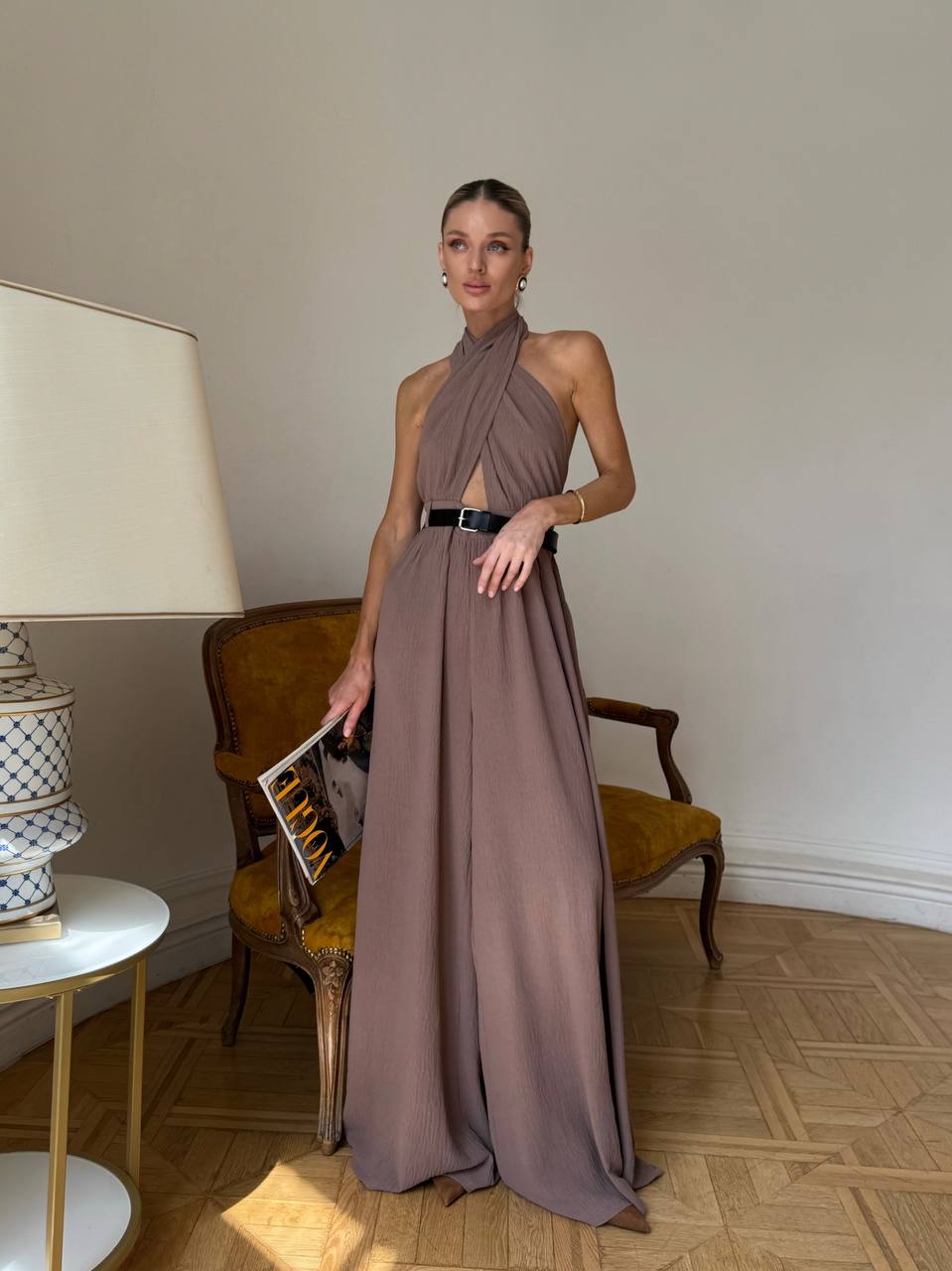 Stylish jumpsuit + belt