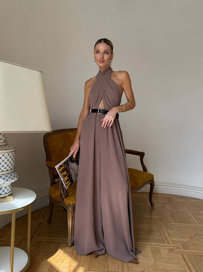 Stylish jumpsuit + belt