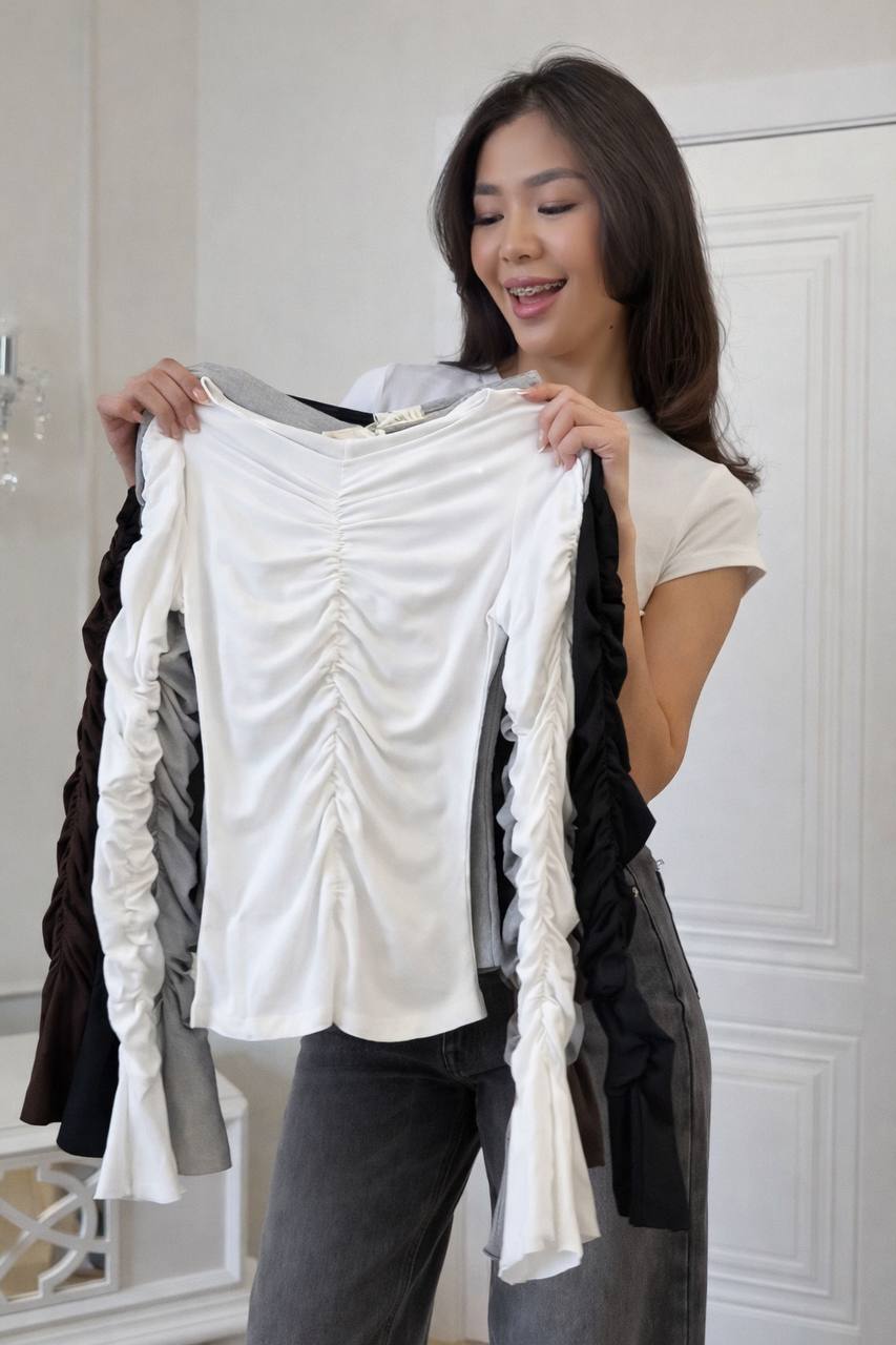 Jacket made of natural elastic viscose jersey