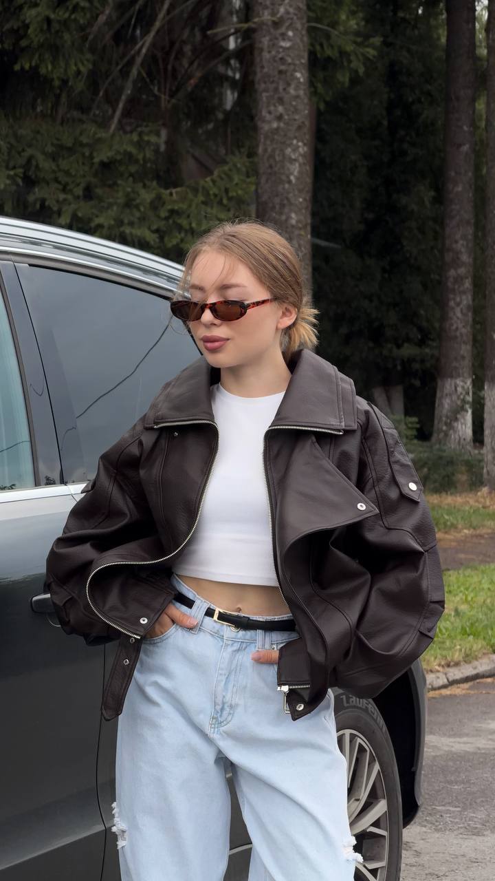 Faux Leather Biker Jacket