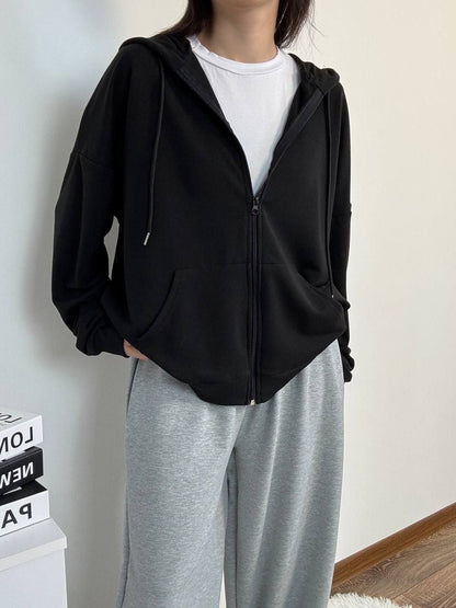 Bluza z kapturem rozpinana, podstawowa